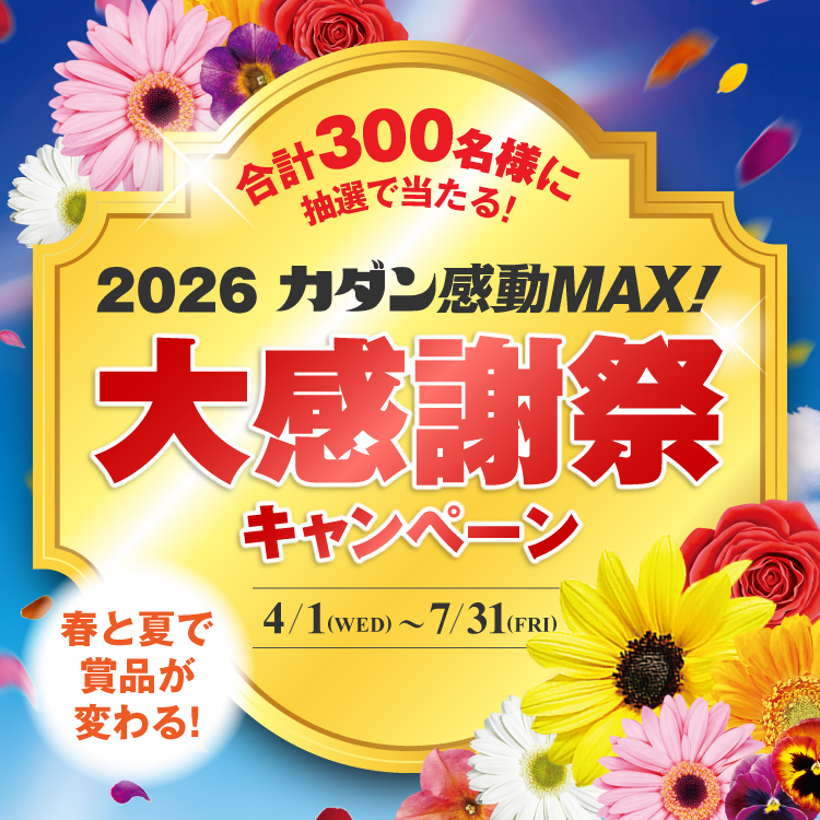 2026カダン感動MAX！大感謝祭キャンペーン